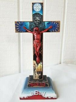 Crimson Peak Crucifix Peint À La Main Guillermo Del Toro Casseroles Labyrinthe Disney Art