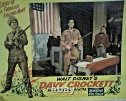 Davy Crockett King Of Wild Frontier Film (8 Lobby Card Set) 1955, Disney