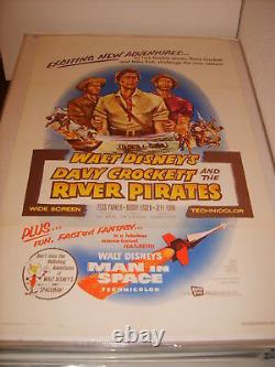 Davy Crockett The River Pirates 1956 Disney Original 27x41 Affiche De Film (468)