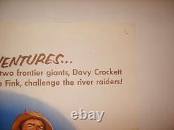 Davy Crockett The River Pirates 1956 Disney Original 27x41 Affiche De Film (468)