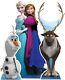 Découpage Grandeur Nature En Carton De Frozen Anna Elsa Sven Et Olaf De Disney, Ensemble De 3 Pièces.