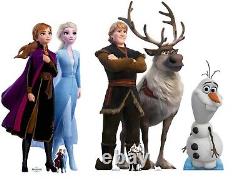 Découpe en carton / collection officielle de Frozen 2 de Disney comprenant 3 supports