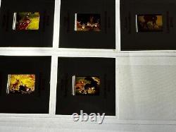 Diapositives de photos vintage du film Disney BAMBI Thumper Lot de 7 pièces 1975