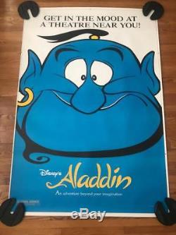 Disney Aladdin (1992) Affiche Du Film Advance Pour L'abri De Bus 48x70 Robin Williams