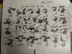 Disney Animation Celits Difficile D'être Un Oiseau Signé Ward Kimball 1969
