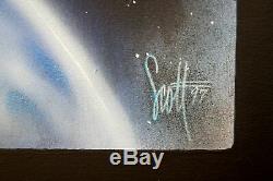 Disney Artiste Scott Westmoreland Star Wars C-3po R2-d2 Org Peinture Handwritten