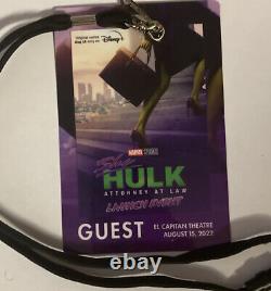 Disney+ Elle Hulk Avocate En Droit Premiere Guest Lanyard Pouvoirs Marvel