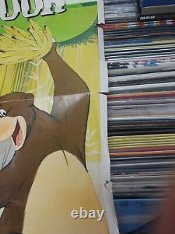 Disney Jungle Livre Affiche Originale Une Feuille 67 / 294 Lire En Bas! Certains Dommages