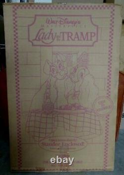 Disney Lady Et Le Tramp 2 Sided 1998 Affichage Vidéo -vintage -rare- Htf