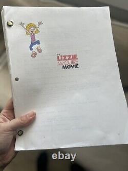 Disney Lizzie Mcguire Film Scénario- Scénario Hilary Duff Y2k 2003 Rare