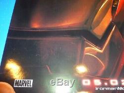Disney Marvel Iron Man Original 2008 Ds Rolled Advance 1sheet Affiche Du Film 27x40