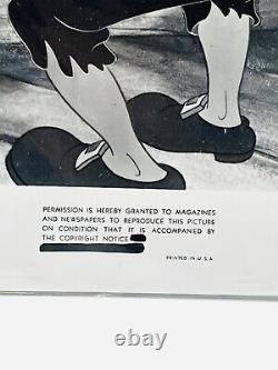 Disney: PINOCCHIO & GEPPETTO VINTAGE STILL PHOTO 1940 Cartoon BW de l'Âne BOY