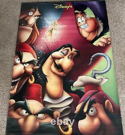 Disney Peter Pan 2002 Banner Film Theater Retour À Neverland Rare Double Face