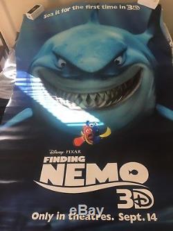 Disney Pixar Découvrant Nemo 3d Rare Avancée Impression 4x6 D / S Abribus Affiche