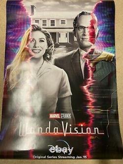 Disney Plus Wandavision Teaser Movie Poster 27x40 Double Sided Ds Authentique