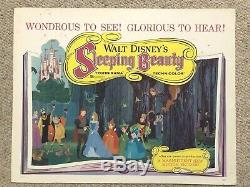 Disney Sleeping Beauty 1959 Vintage 22 X 28 Poster Jamais Plié Magnifique