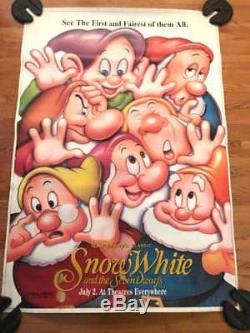 Disney Snow White Et Les Sept Nains (r1995) 48x70 Abribus Affiche De Film