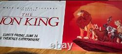 Disney The Lion King Rare Original Vinyl Movie Theatre Lobby Banner 1994