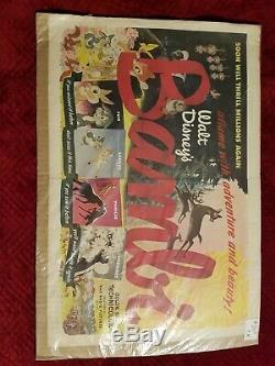 Disney Vintage Bambi Poster 1948