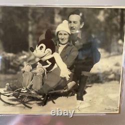 Disney Walt 1933 Photographie Type 1 Photo Psa Autoentic Mickey Lake Arrowhead