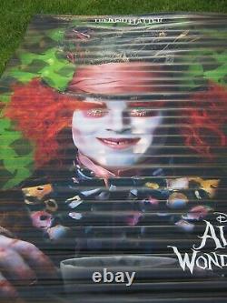 Disney’s Alice In Wonderland 2010 Original 5x8' Ds Us Movie Theater Vinyl Banner