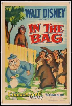 Disney's In The Bag Affiche De Cinéma Vintage Originale Une Feuille