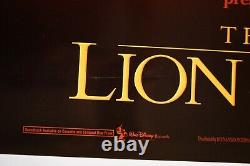Disney's The Lion King 1994 27x40 1sh Affiche De Cinéma Original Rare Int. C'est Vrai. Simba