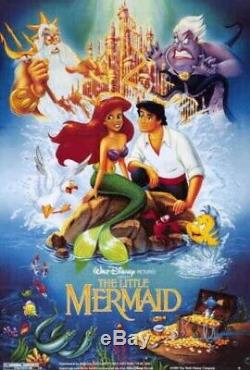 Disneys Little Mermaid (1989) Affiche De Film Dépliée Originale Banned 27x41