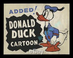 Donald Duck 11x14 Carte Poster Disney Rarest & Best Lobby Card Des Années 1930