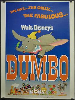 Dumbo R / 1976 Affiche De Film 30x40 Originale De Disney Sterling Holloway Mel Blanc