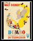 Dumbo Rko Walt Disney Sur Toile De Lin 4x6 Ft Grande Affiche Du Film Original 1941