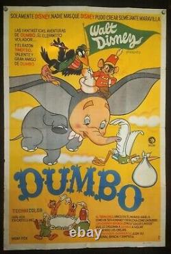 Dumbo de Disney, affiche d'une feuille, sortie anticipée, 10626