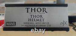 Efx Artist Proof Autographied Thor Casque 11 Le Hemsworth Marvel Avengers