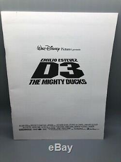 Emilio Estevez Kit De Presse Disney D3the Mighty Les Ducks (1994) 6 Diapositives 4 Photos