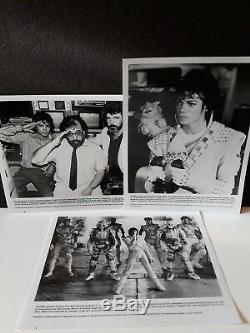Ensemble De Communiqués De Presse Captain Eo Vintage 1986 Avec Photos N & B De Michael Jackson