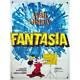 Fantasia Affiche Du Film Original 47x63 Dans. R1967 Walt Disney, Deems Taylor