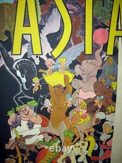 Fantasia Walt Disney Animation Entoilée Fiche Rare Un Australien 1940