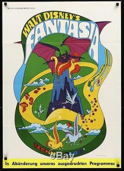 Film Fantasia Allemand A1 Affiche R71 Walt Disney. Unique Art