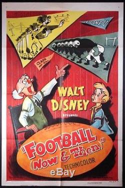 Football Maintenant Et Puis Disney Animation Court 1953 1sht