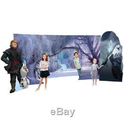 Frozen Hiver Scene Backdrop Cutout Standup Standee Carton Disney Fond