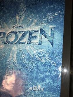 Frozen Original Affiche De Film 27x40 Une Feuille Double Face Disney Rare