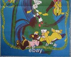 Fun & Fancy Free Walt Disney 1947 Mickey Mouse 39 X 27 Rare Exyu Movie Poster