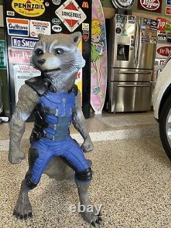 Gotg Guardians Of The Galaxy Life Size Rocket Very Rare Disney Movie Prop Wow