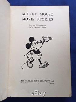 Histoires De Films De Mickey Mouse Première Édition Canadienne 1932 Walt Disney