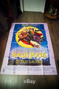 Hocus Pocus Walt Disney 4x6 Pieds Français Vintage Grande Affiche Du Film 1994