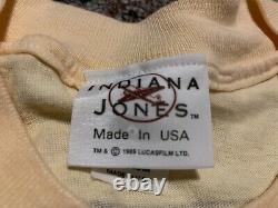 Indiana Jones La Légende Rare T-shirt Vintage Officiel 1989 80 Medium Disney