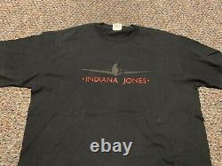 Indiana Jones Rare 1989 Officiel Vintage T-shirt X-large Disney Porter Des Années 80