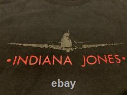 Indiana Jones Rare 1989 Officiel Vintage T-shirt X-large Disney Porter Des Années 80