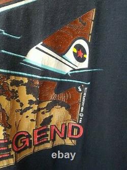 Indiana Jones The Legend Rare 1989 Officiel Vintage T-shirt XL Disney 80s