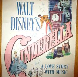 Insérer original de Cendrillon de Walt Disney de 1950 en condition Ex+